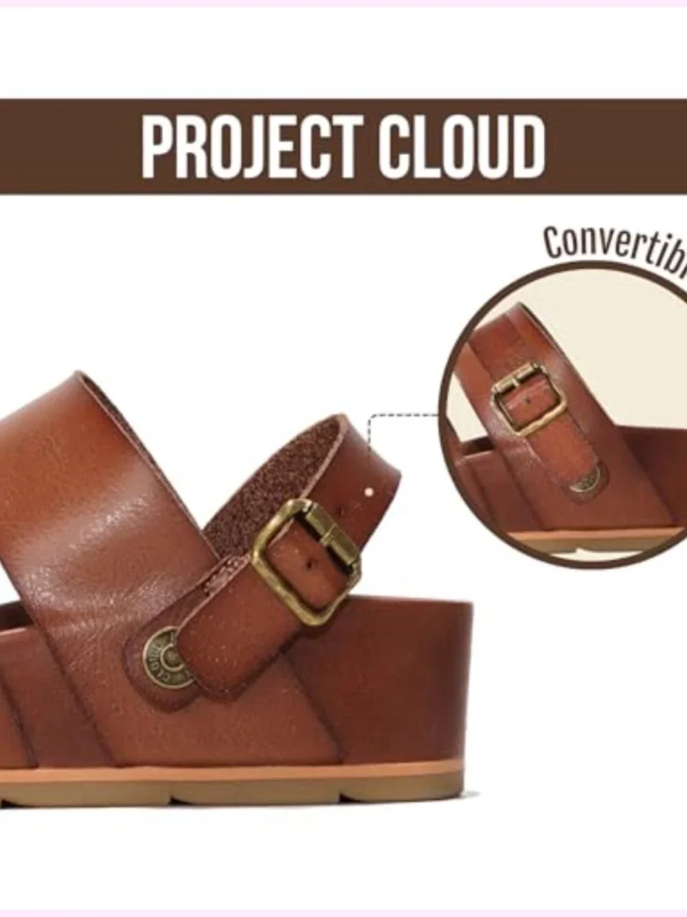 Strappy Wedge Platform Sandals with Plush Soft Insole Non Slip Lightweight